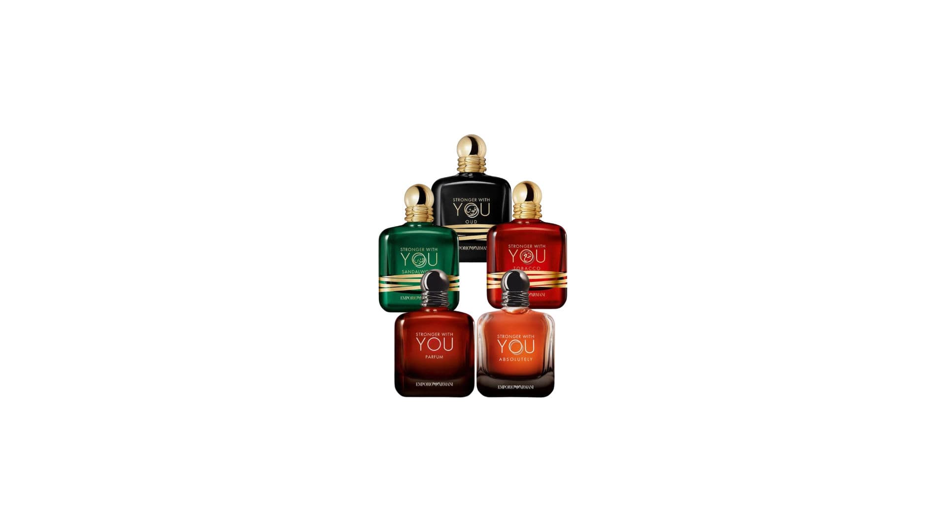 Stronger With You Collection Set – Absolutely, Parfum, Tobacco, Oud & Sandalwood 5ml decant set
